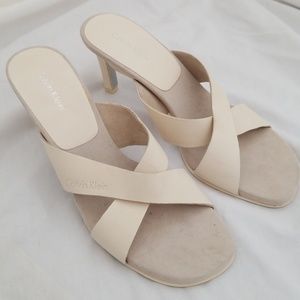 Brand New Calvin Klein leather pump sandals